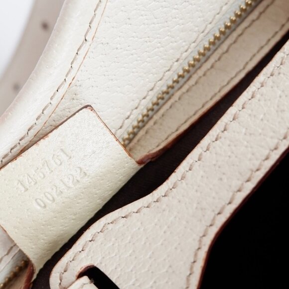 Authentic Preowned Gucci White GG Canvas/Leather Small Shoulder Bag - Picture 8 of 16
